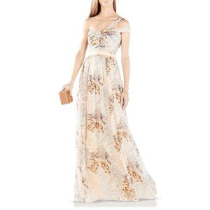 BCBGMAXAZRIA Inga One-shoulder Chiffon Gown - 4